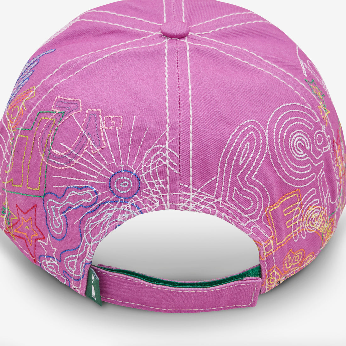 Stitch Mania 6 Panel Hat Off | Pink | Multi Headwear