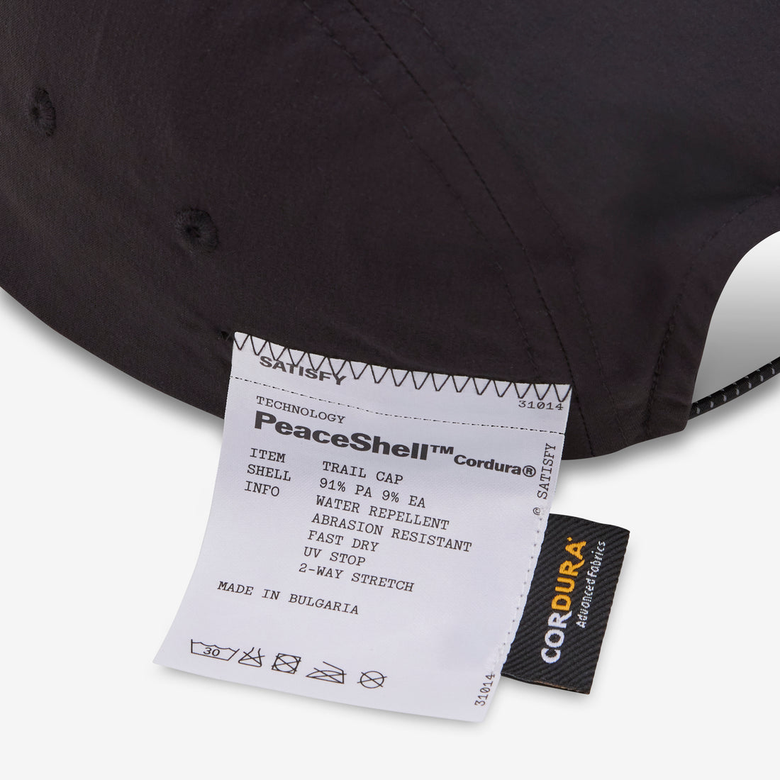 PeaceShell™ Cordura Trail Cap Black Headwear