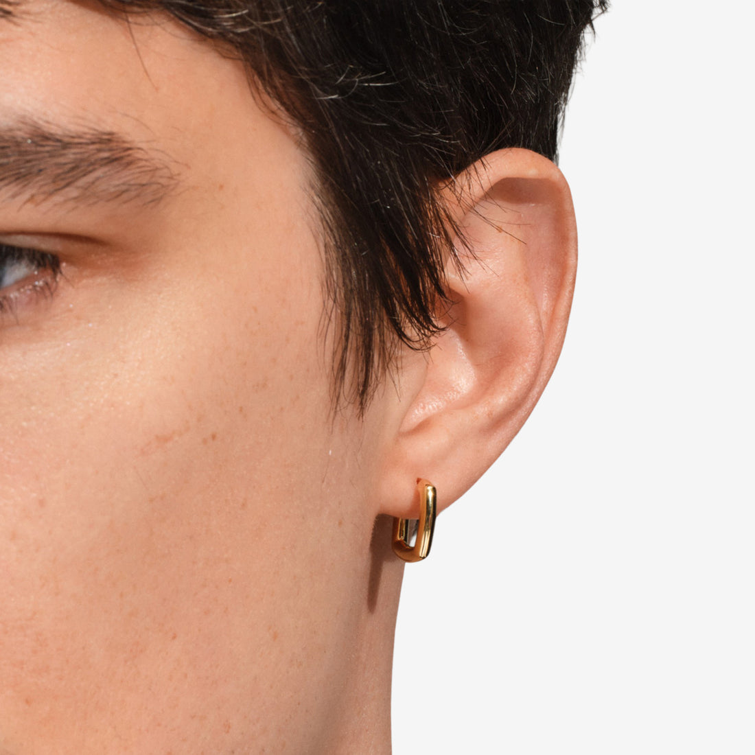 Frame Hoops Small Gold Jewellery