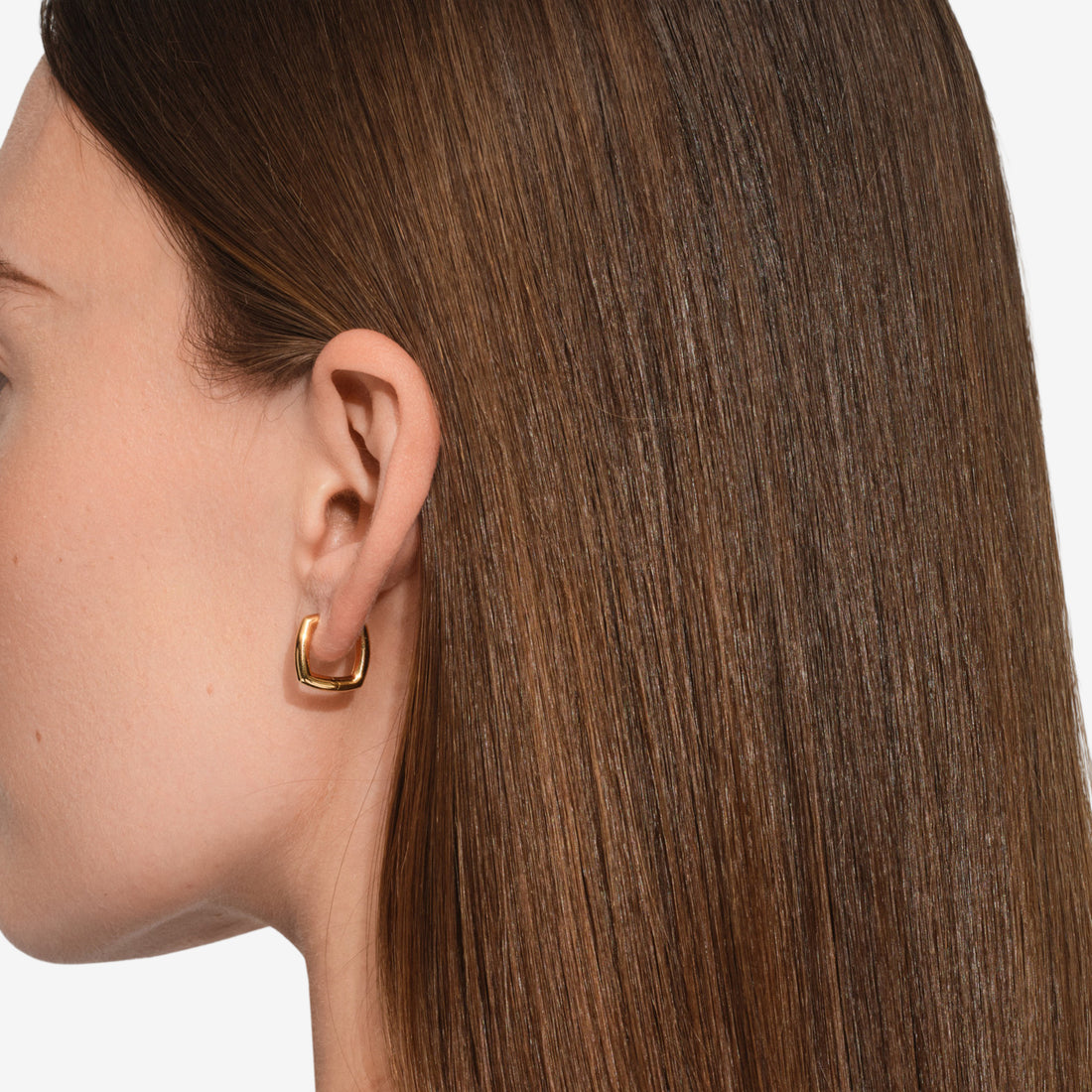 Frame Hoops Small Gold Jewellery