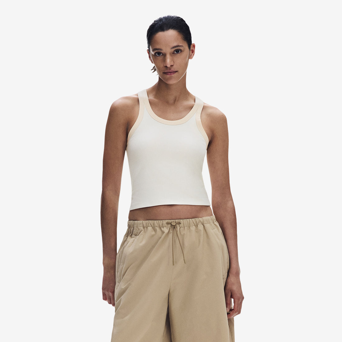 Women's All-Day Ribbed Tank Ivory Tees