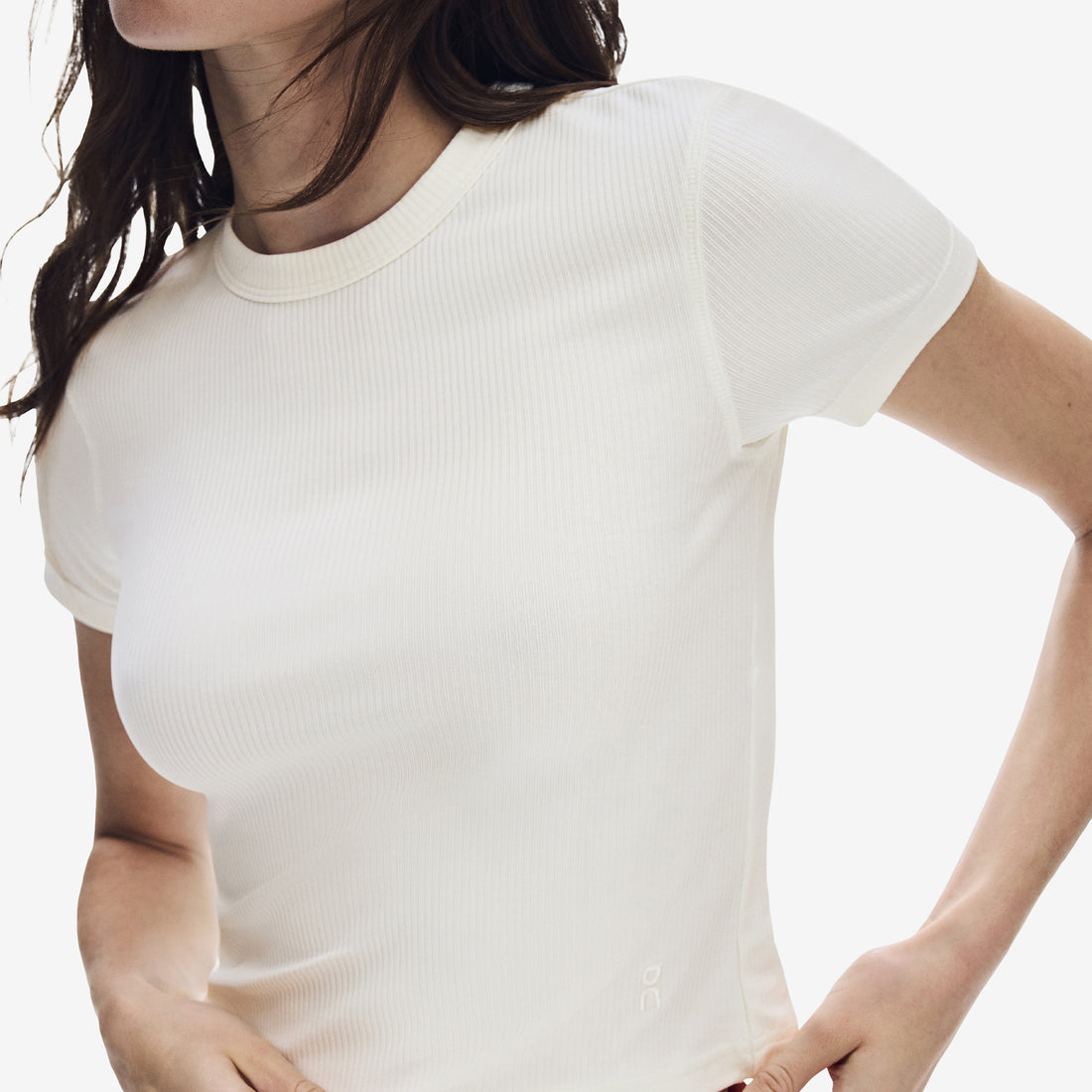 Women's All-Day Ribbed T-Shirt Ivory Tees