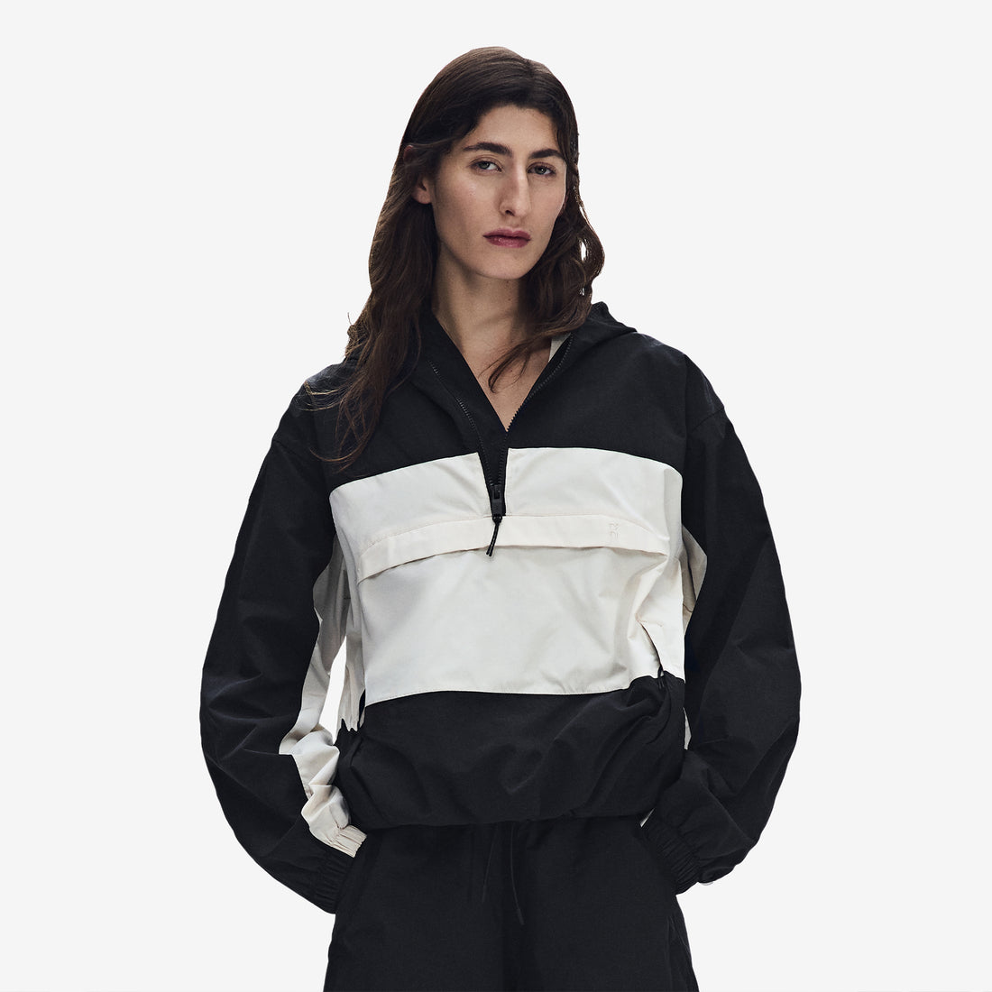 Women's Half-Zip Anorak Black Jackets