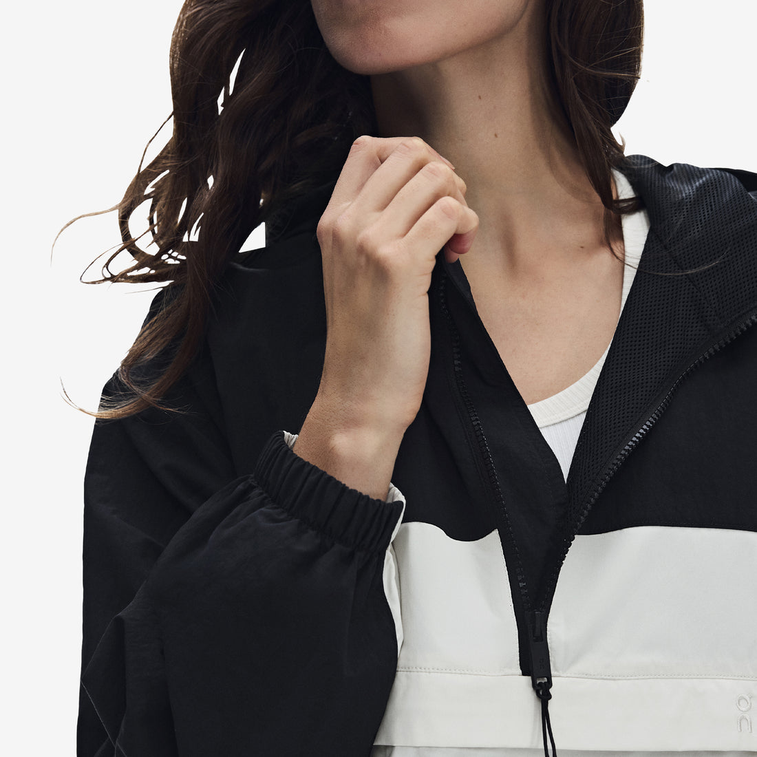 Women's Half-Zip Anorak Black Jackets
