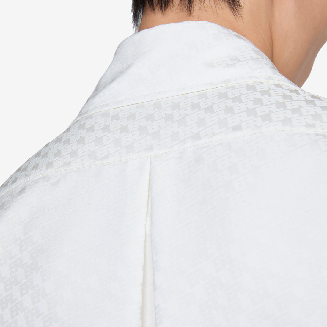 Printed Button Up Shirt Natural White Tees