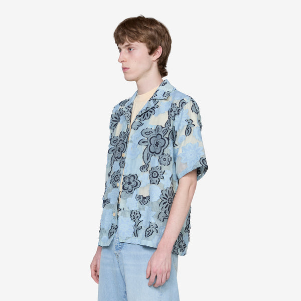 B.Young Kosmo Boho Embroidered Shirt Light Blue