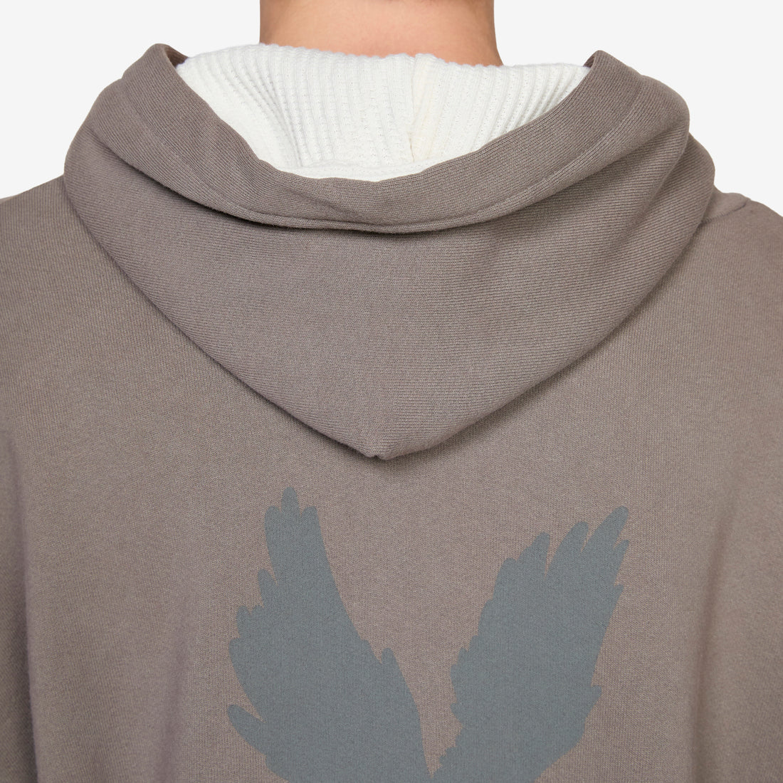 Sun Faded Patch Thermal Hoodie Steel Jumpers