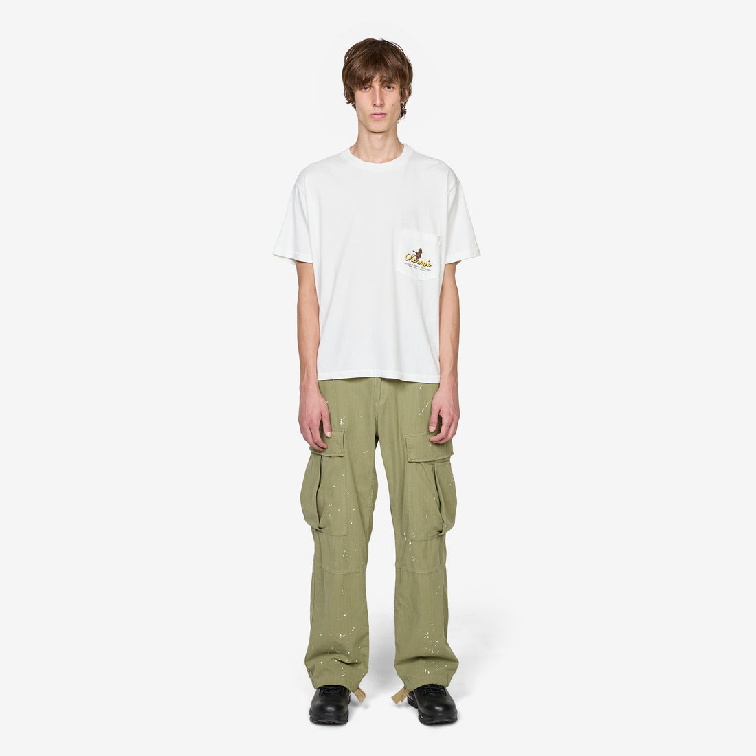 Outfitter Boxy Pocket T-Shirt Vintage White Tees