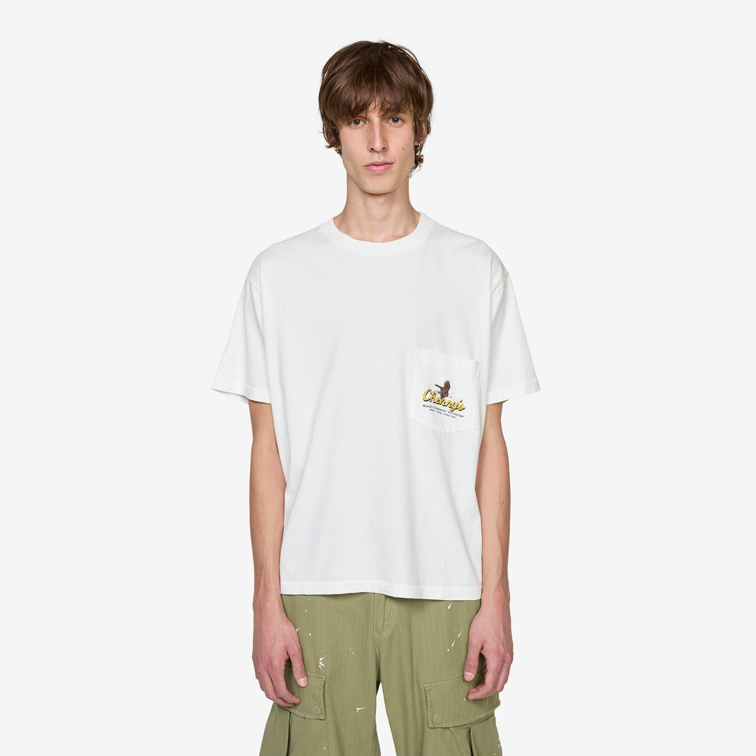 Outfitter Boxy Pocket T-Shirt Vintage White Tees