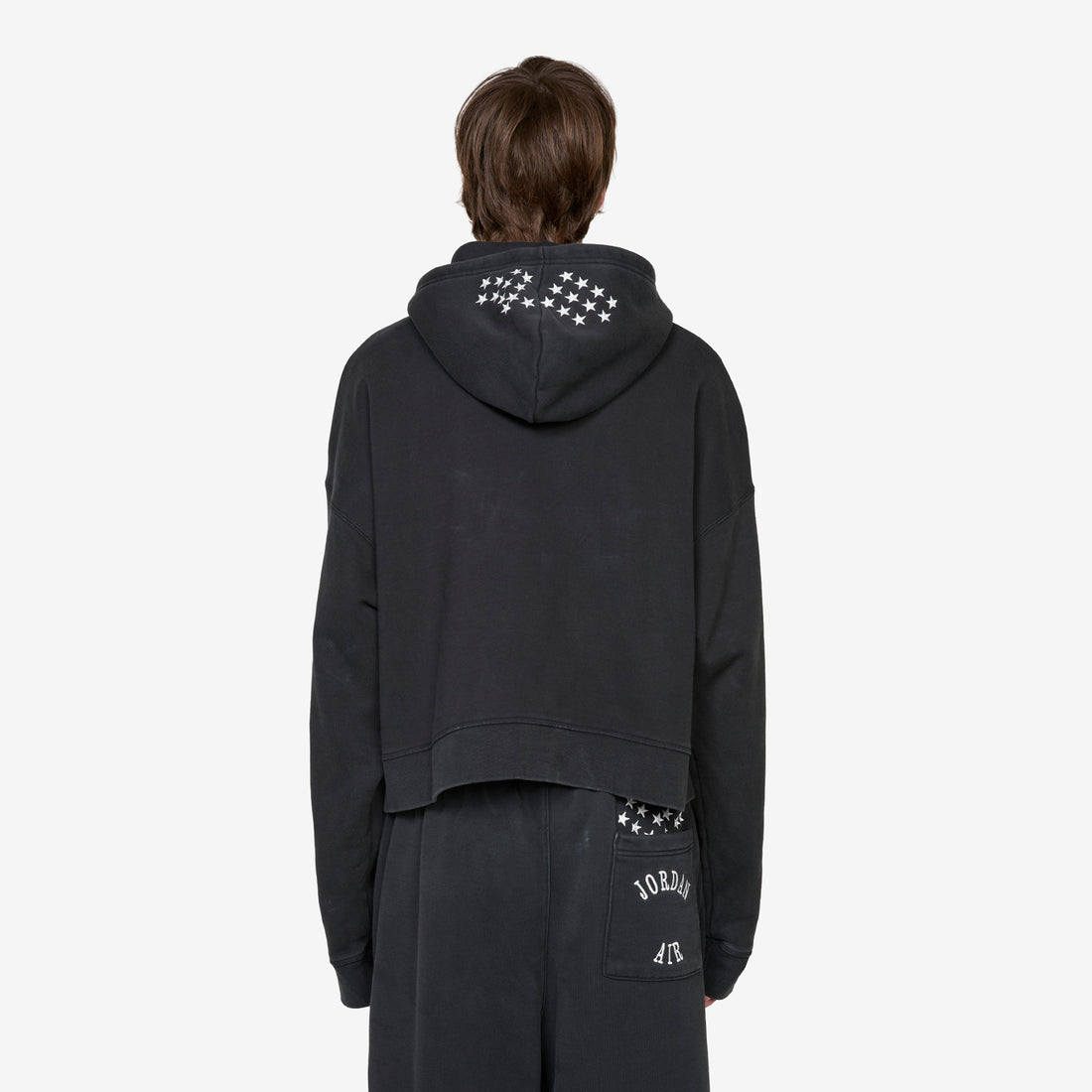 Crop Hoodie Black | Ivory Jumpers