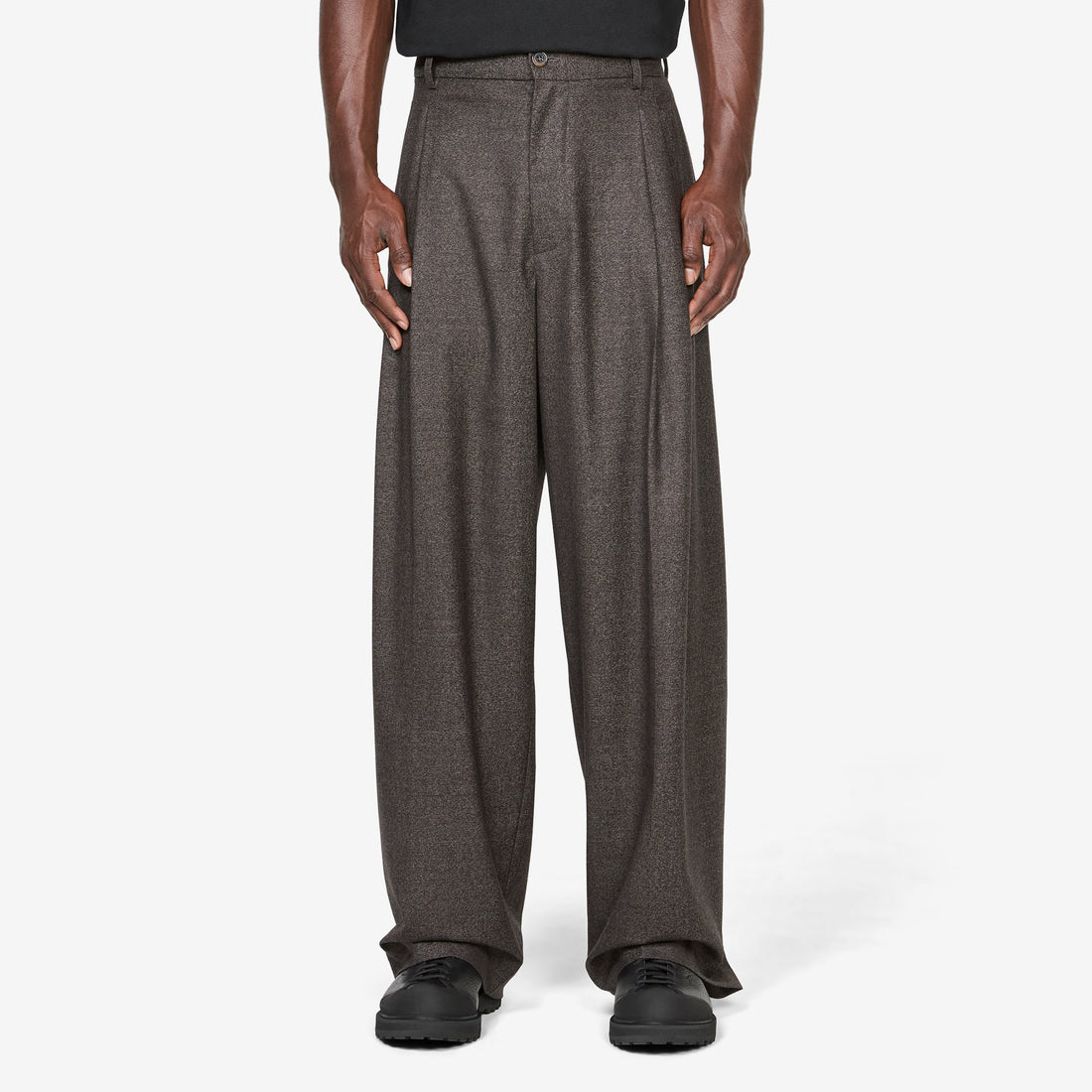 Yuna Wool Trouser Charcoal Pants