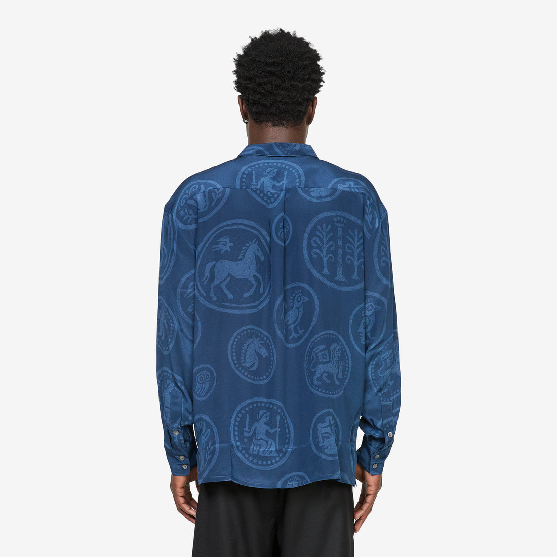 Derbin Shirt Blue Coins Shirts