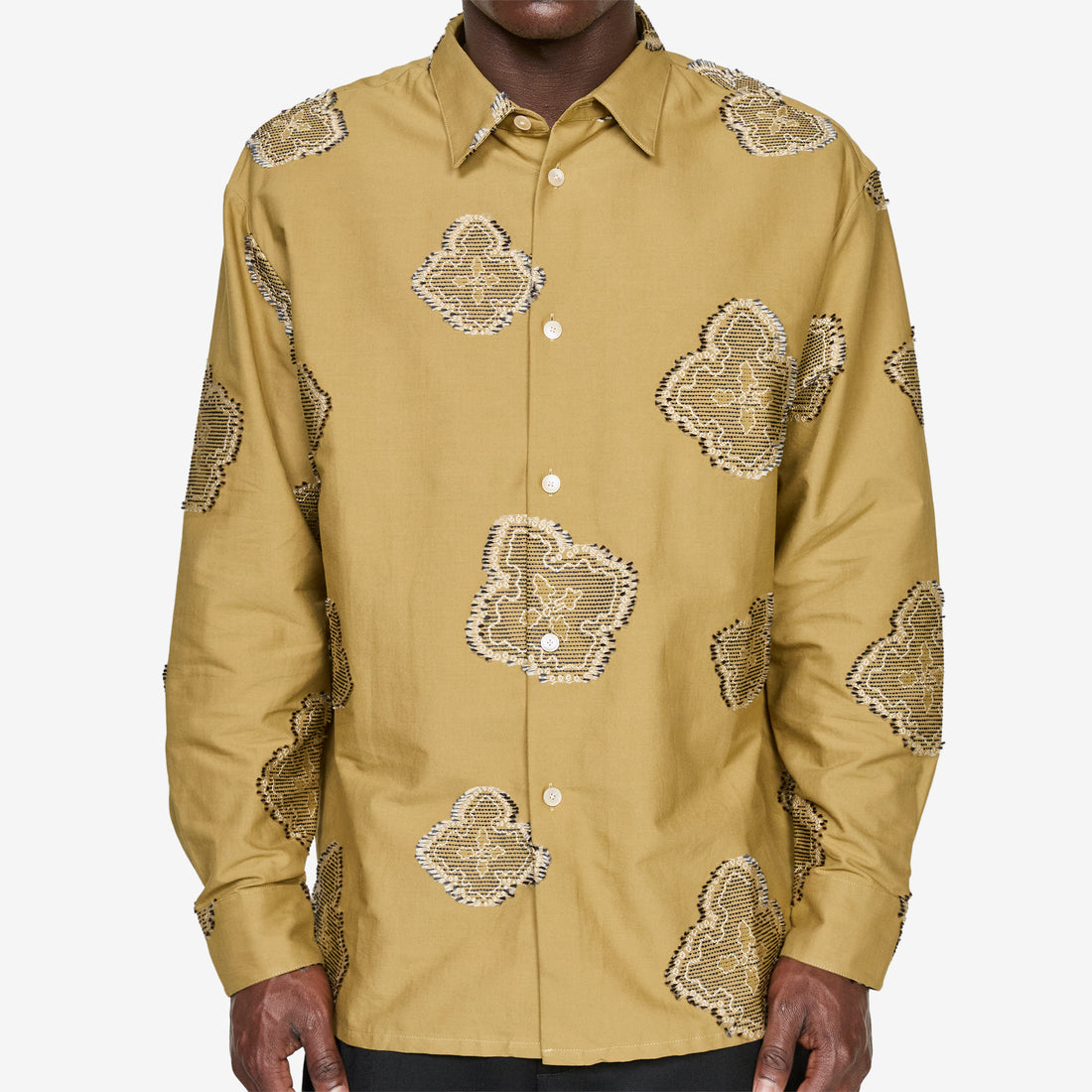 Derbin Shirt Moss Flower Meadow Shirts