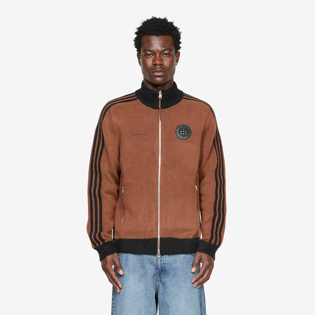 Song for the Mute x Adi008 Knit Jacket Preloved Brown Jackets