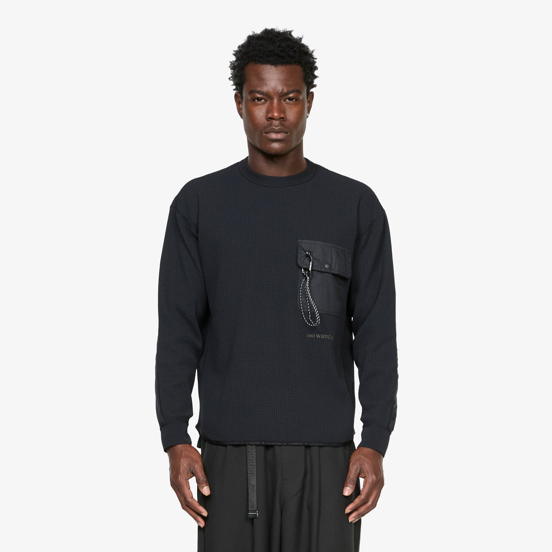 PE Waffle Longsleeve T-Shirt Black Tees