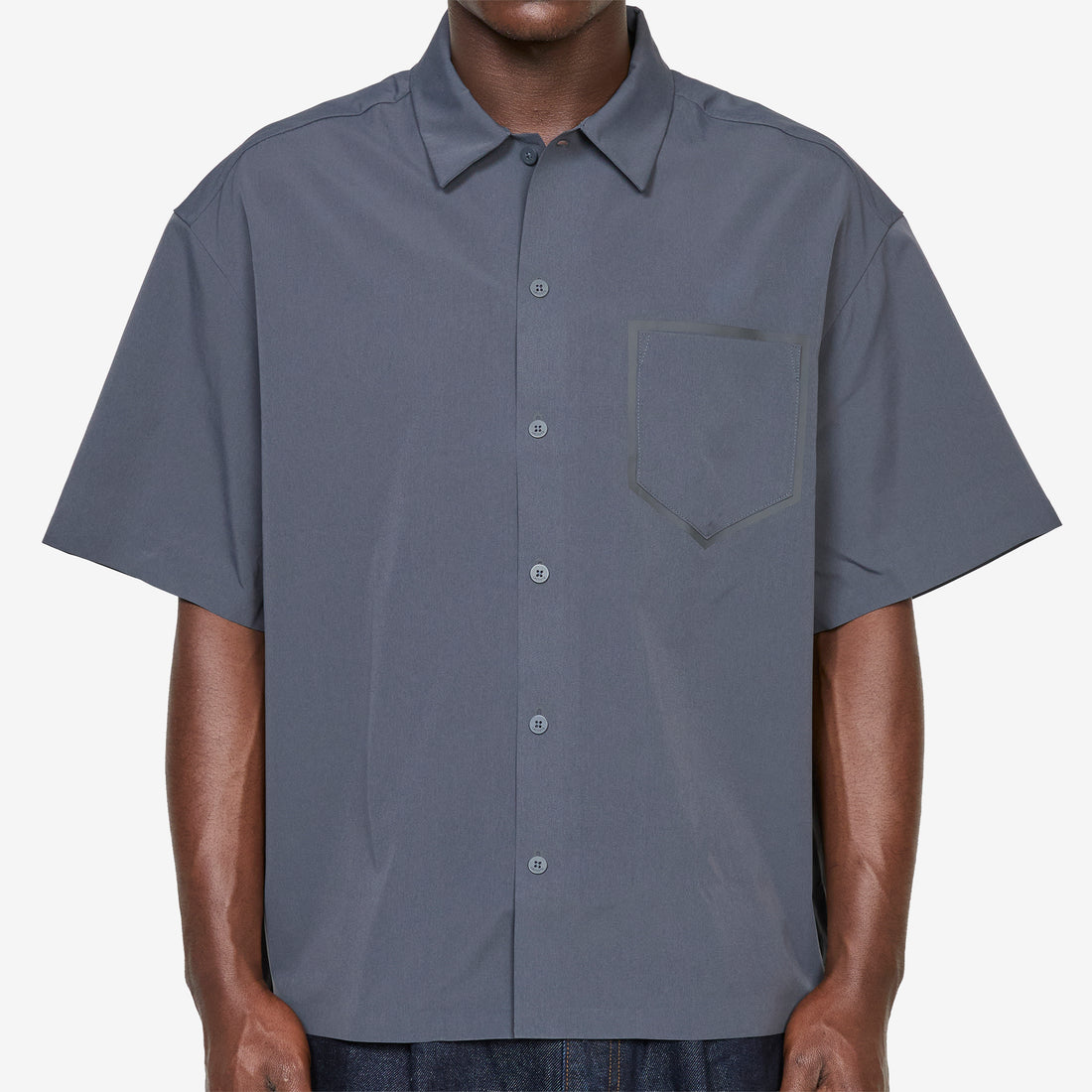 City Commuter Pack Poplin Short Sleeve Shirt Graphite Shirts