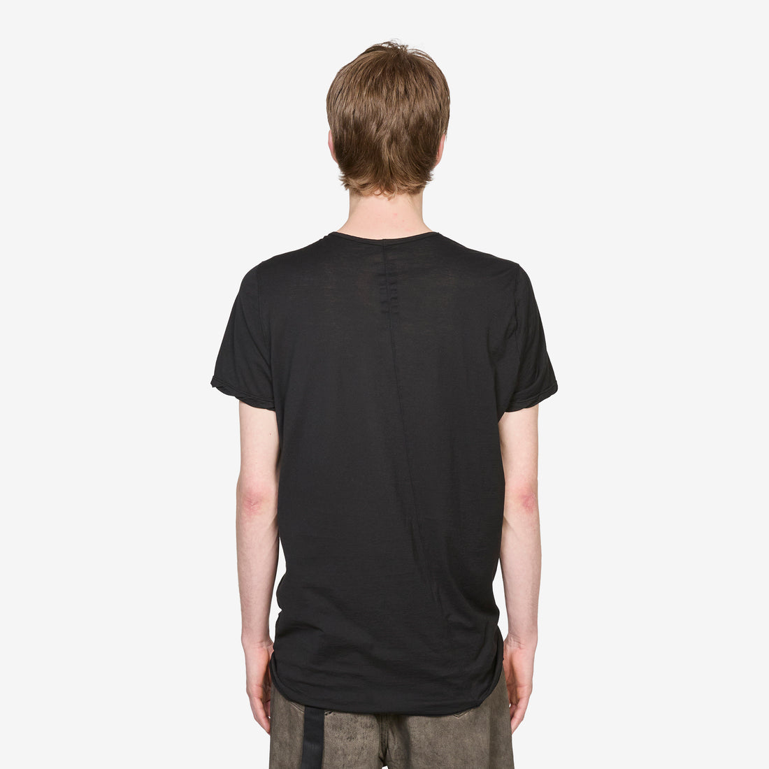Level T-Shirt Black Cotton Gauze Jersey Tees