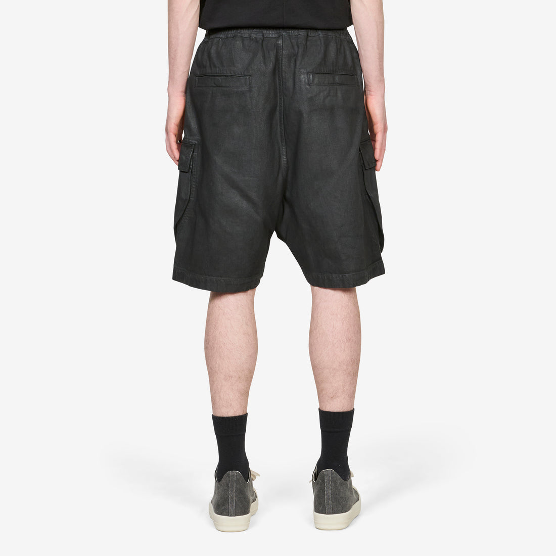 Cargobela Shorts 13oz Black Wax Denim Shorts