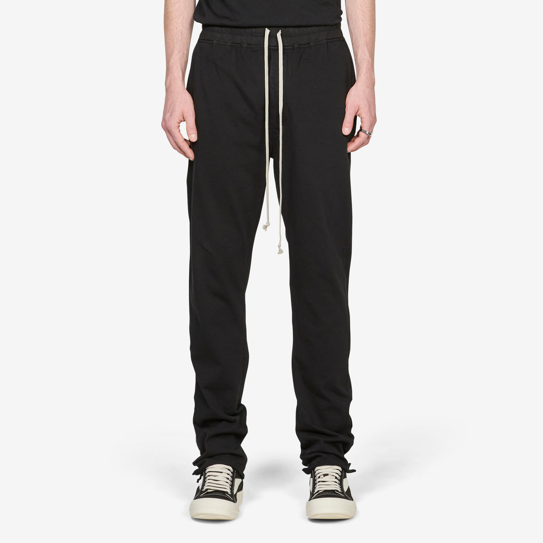 Berlin Drawstring Black Compact Heavy Jersey Pants