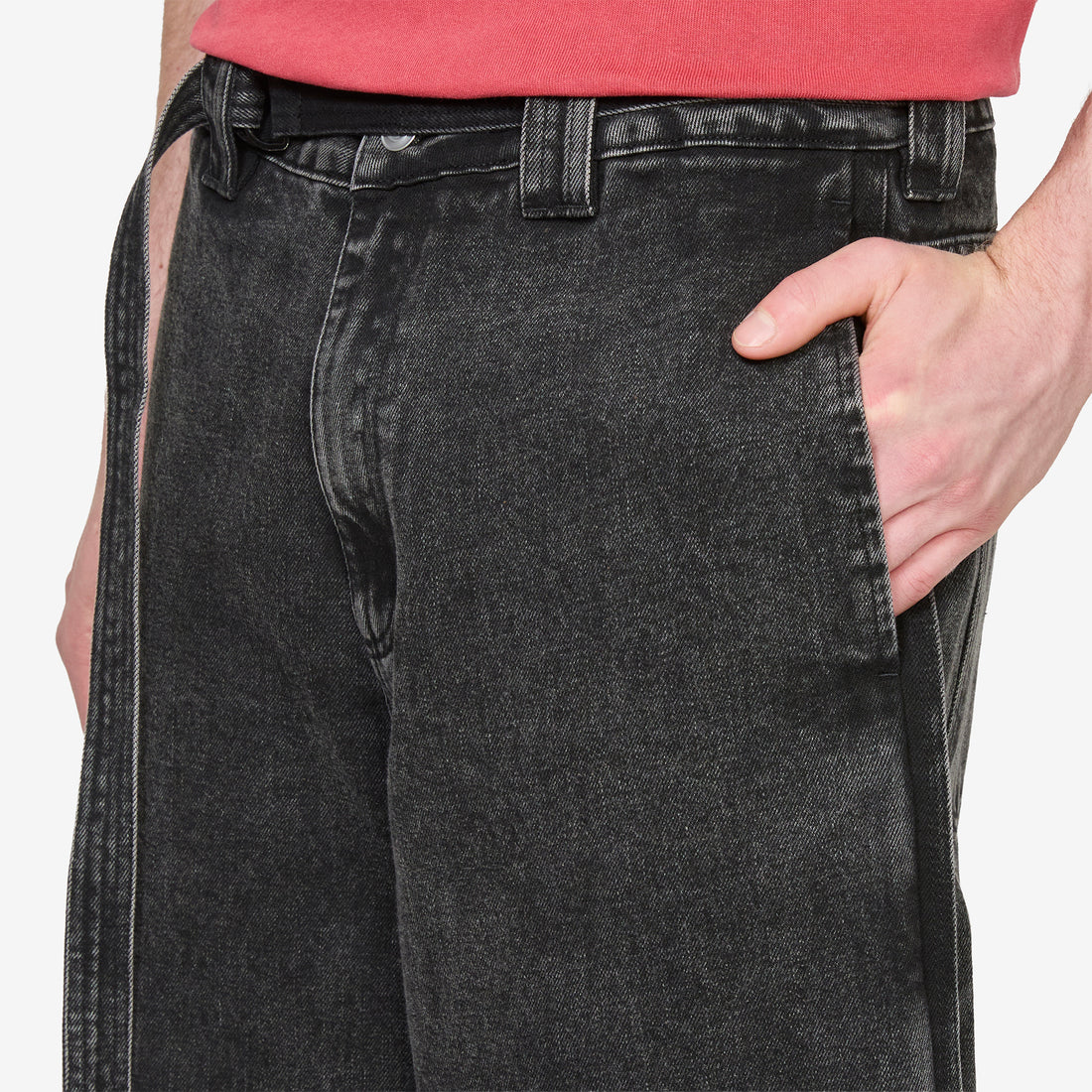 Work Cut Jeans Washed Black Pants