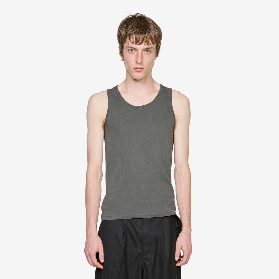 Slip Tank Charcoal Tees