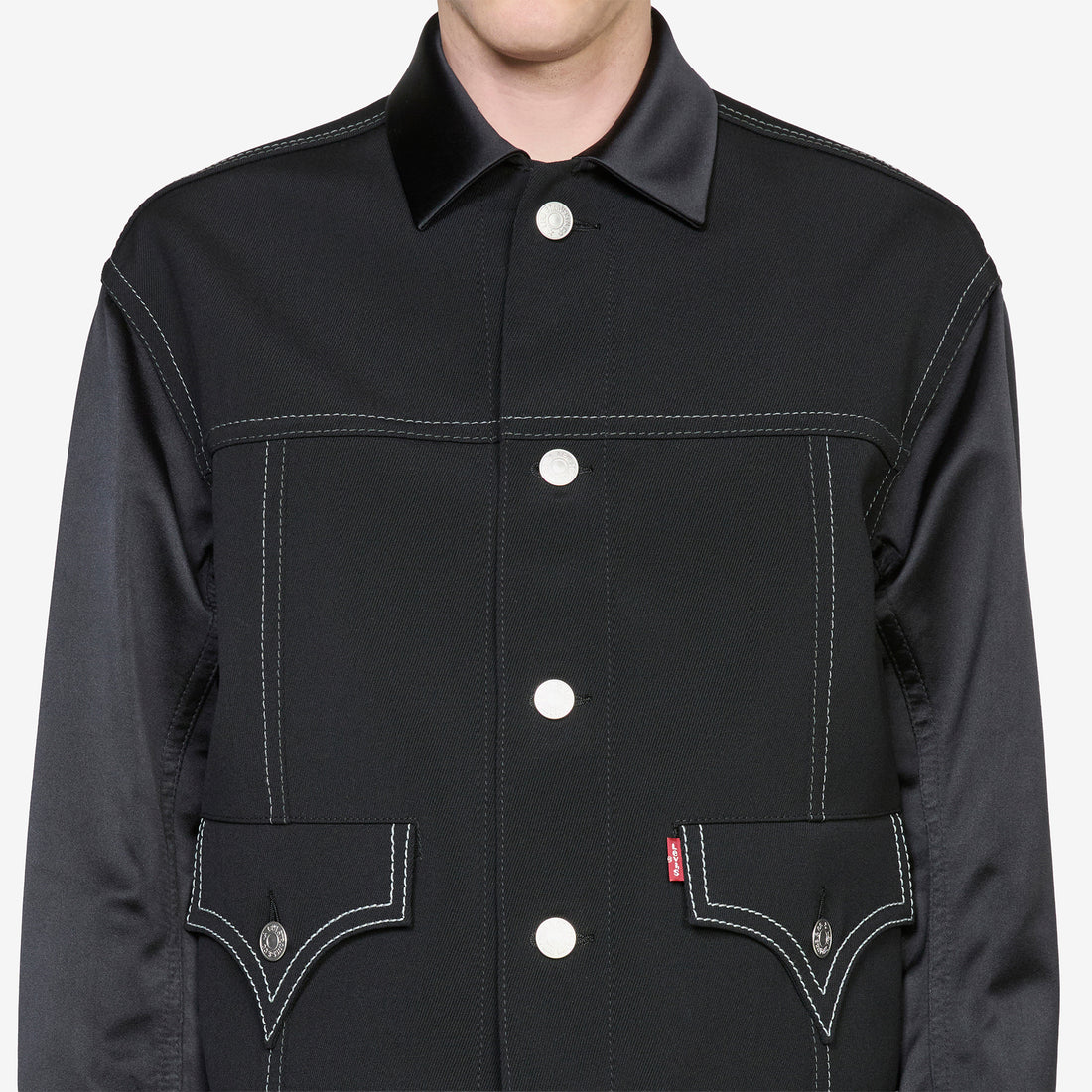 Levi's Wool Contrast Stitch Jacket Black Jackets