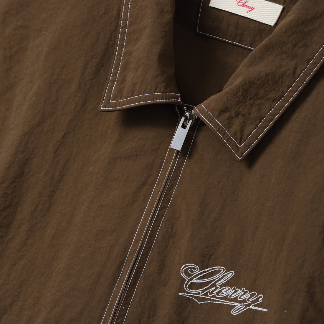 Nylon Running Jacket Brown Jackets