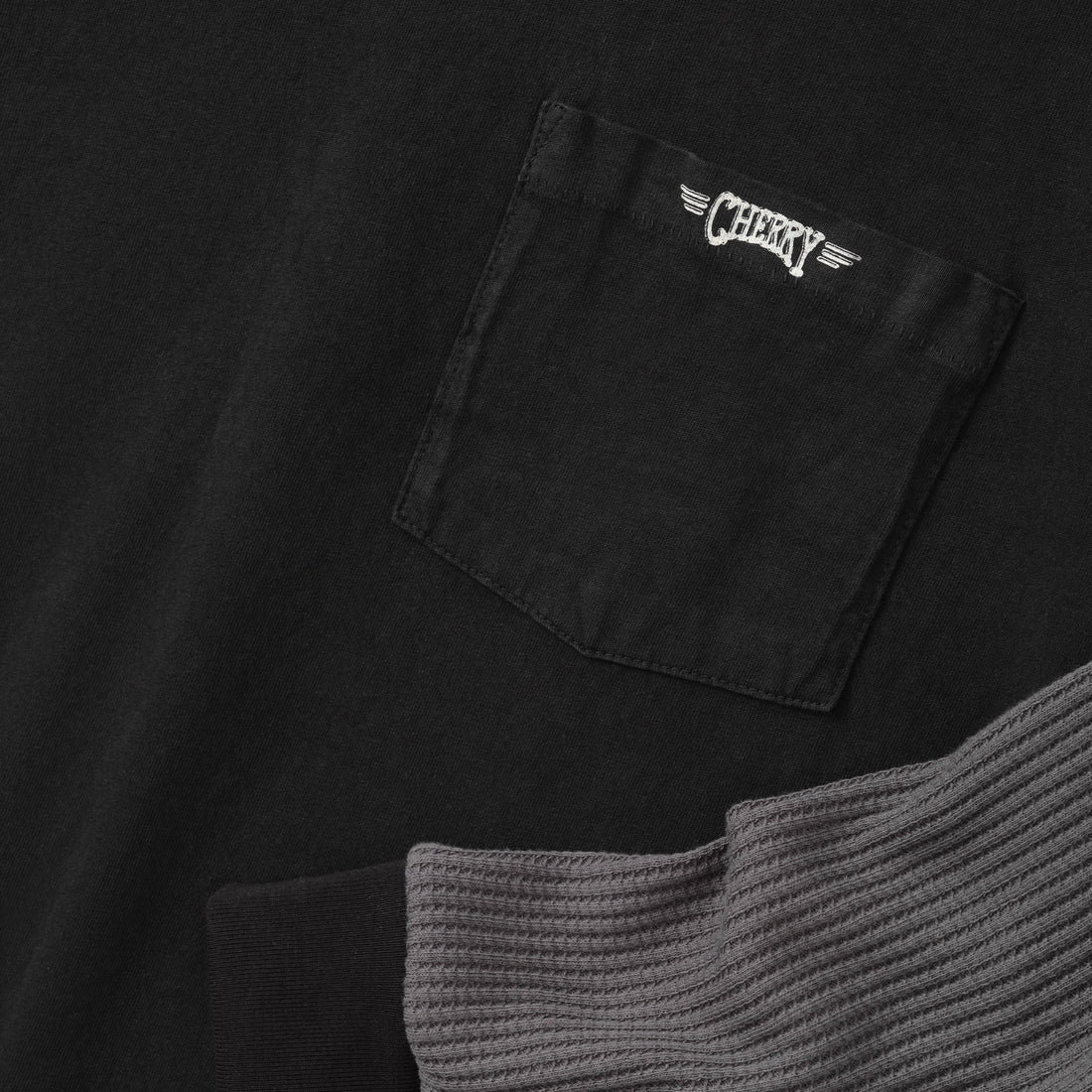 Southwest Layered Thermal T-Shirt Vintage Black Tees