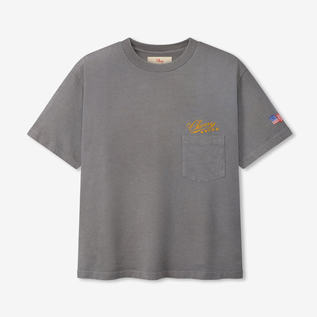 5 Star Boxy Pocket T-Shirt Smoke Tees