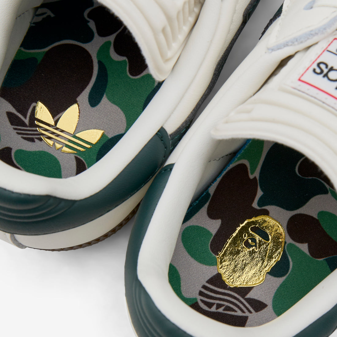 BAPE x Samba Off White | Shadow Green | Gum Footwear