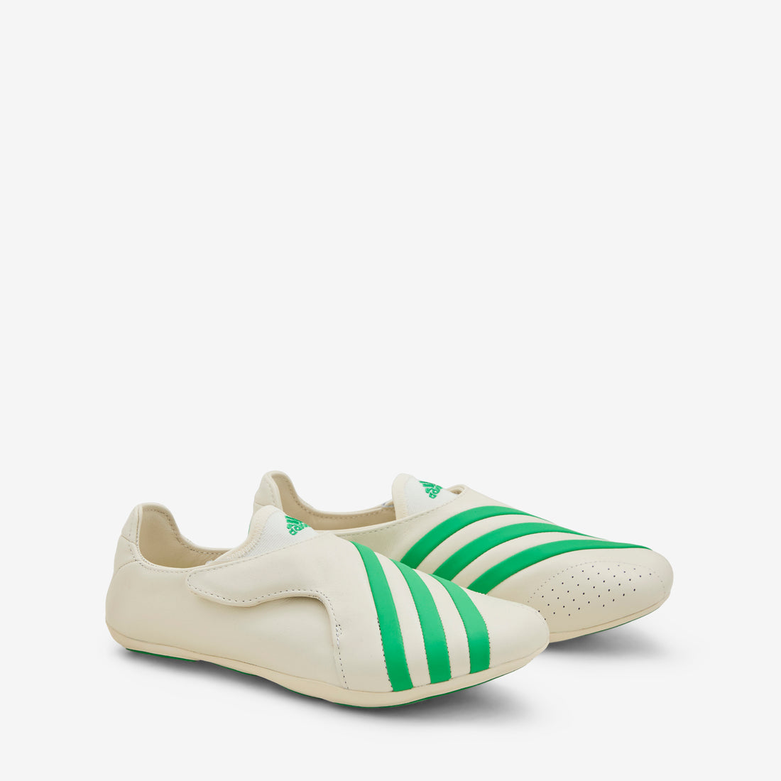 Pharrell Williams x Virginia Vario Flat Earther Chalk White | Green | Chalk White Footwear