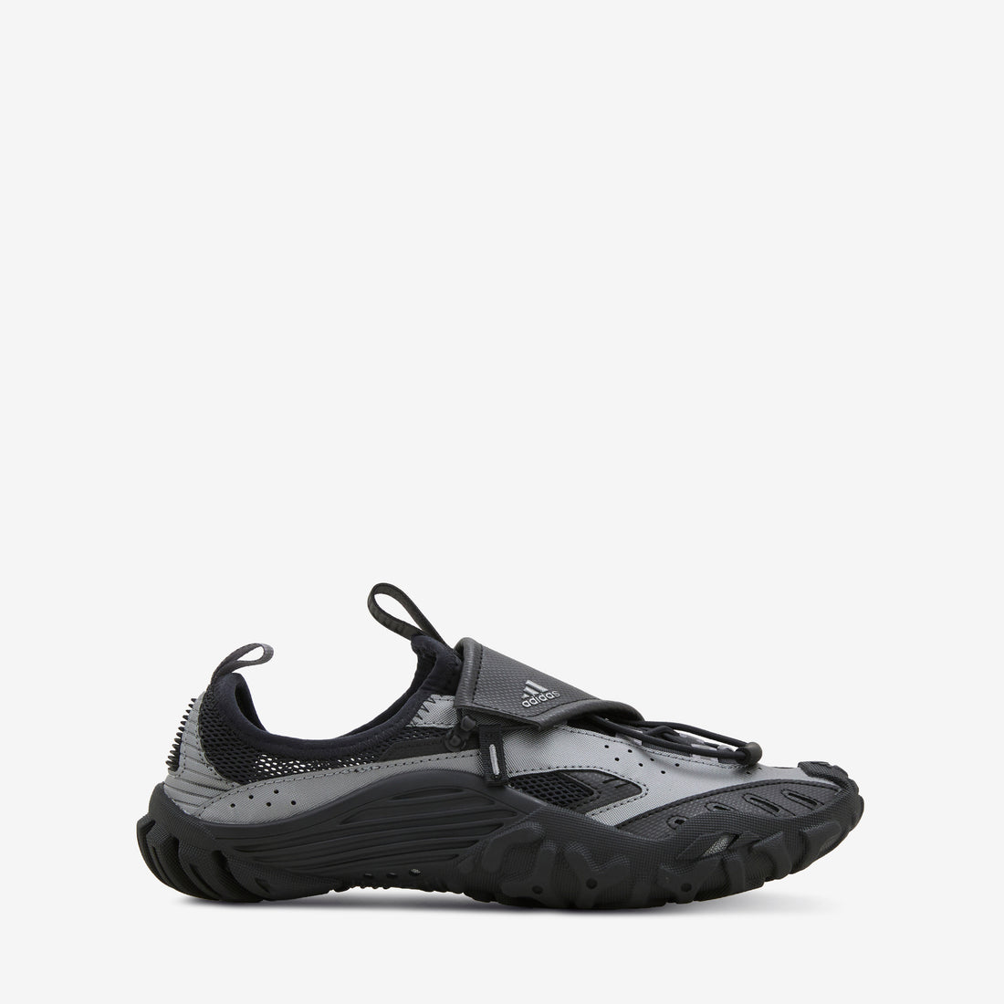 Pharrell Williams x Water Moc Core Black | Iron Metallic | Silver Metallic Footwear