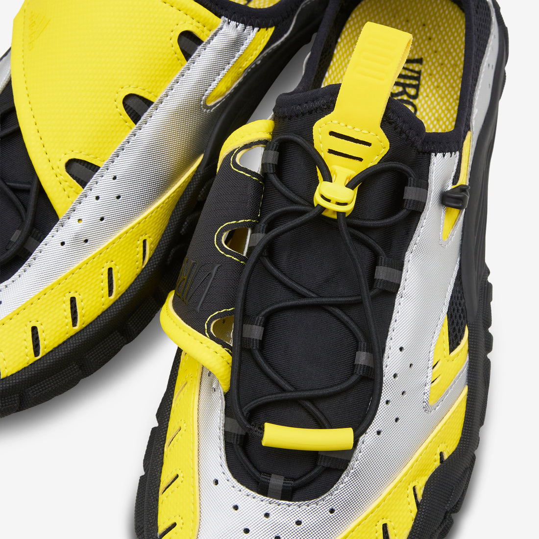 Pharrell Williams x Water Moc Yellow | Core Black | Matte Silver Footwear