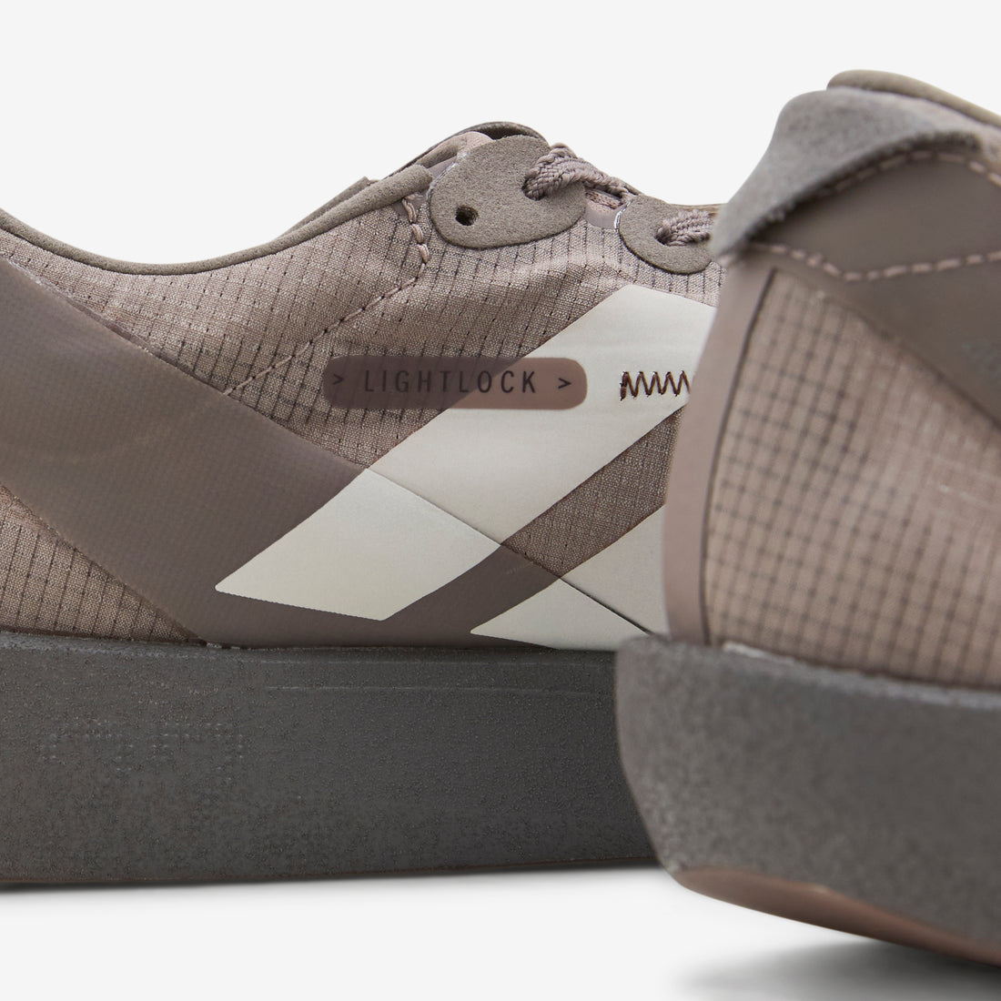 Satisfy x Adizero Adios Brown | Pearl Metallic | Charcoal Footwear