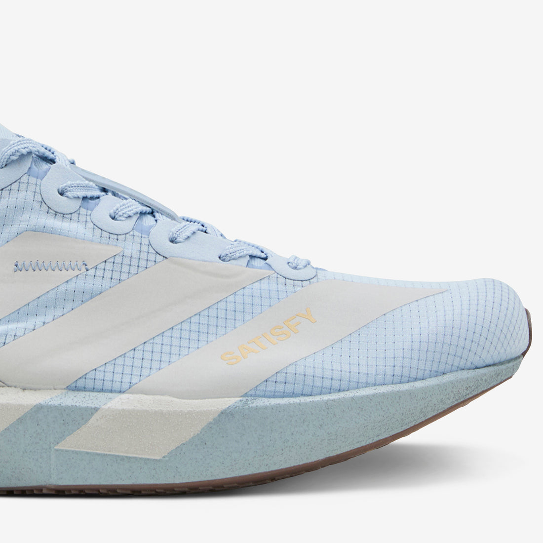 Satisfy x Women's Adizero Adios Wonder Blue | Pearl Metallic | Wonder Blue Footwear