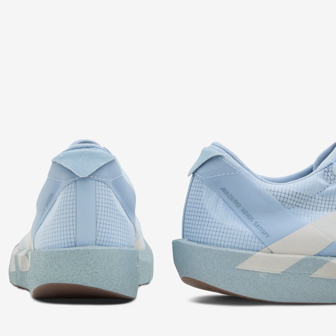 Satisfy x Women's Adizero Adios Wonder Blue | Pearl Metallic | Wonder Blue Footwear