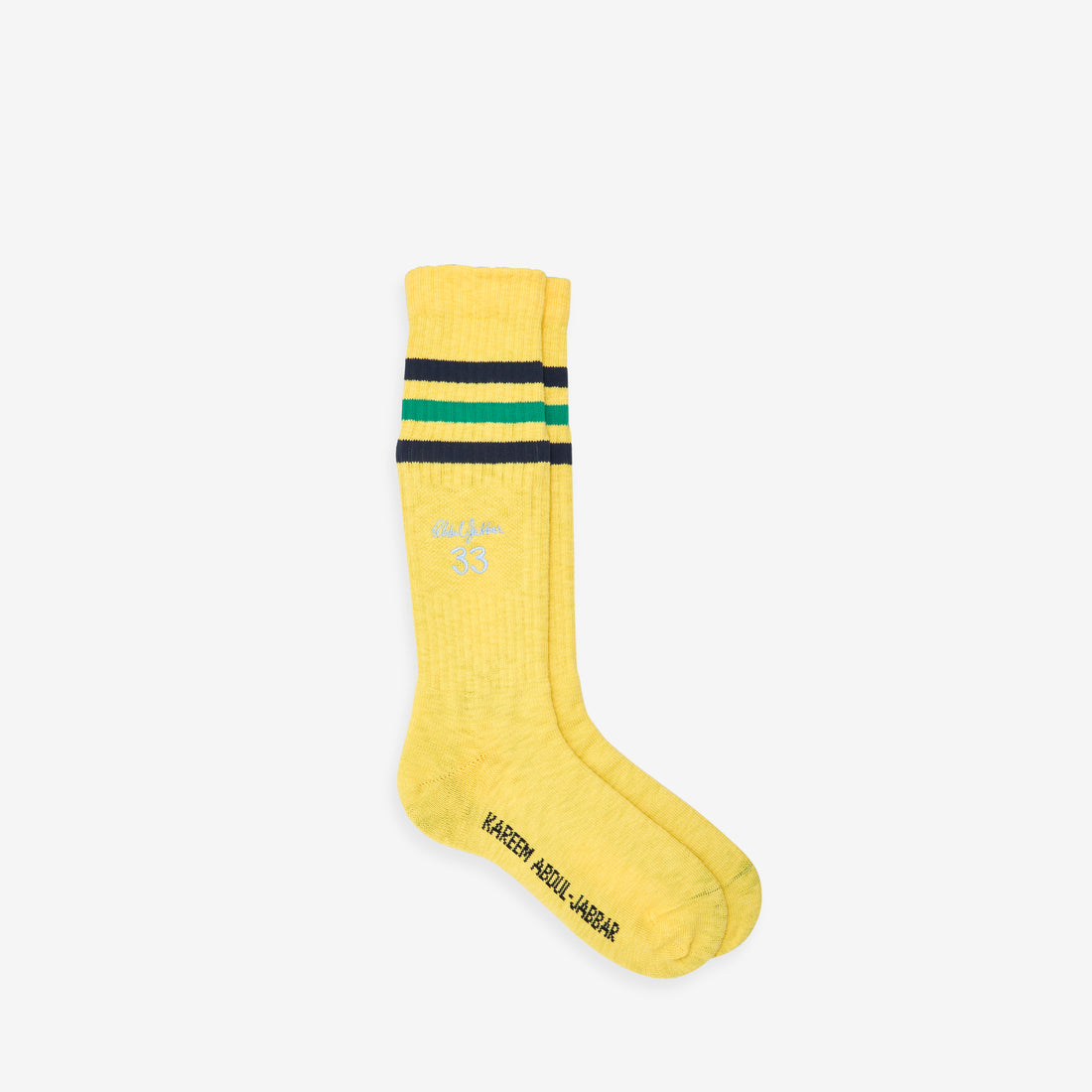 Wales Bonner x Jabbar 3-Stripes Socks Chalk White | Spring Yellow Footwear
