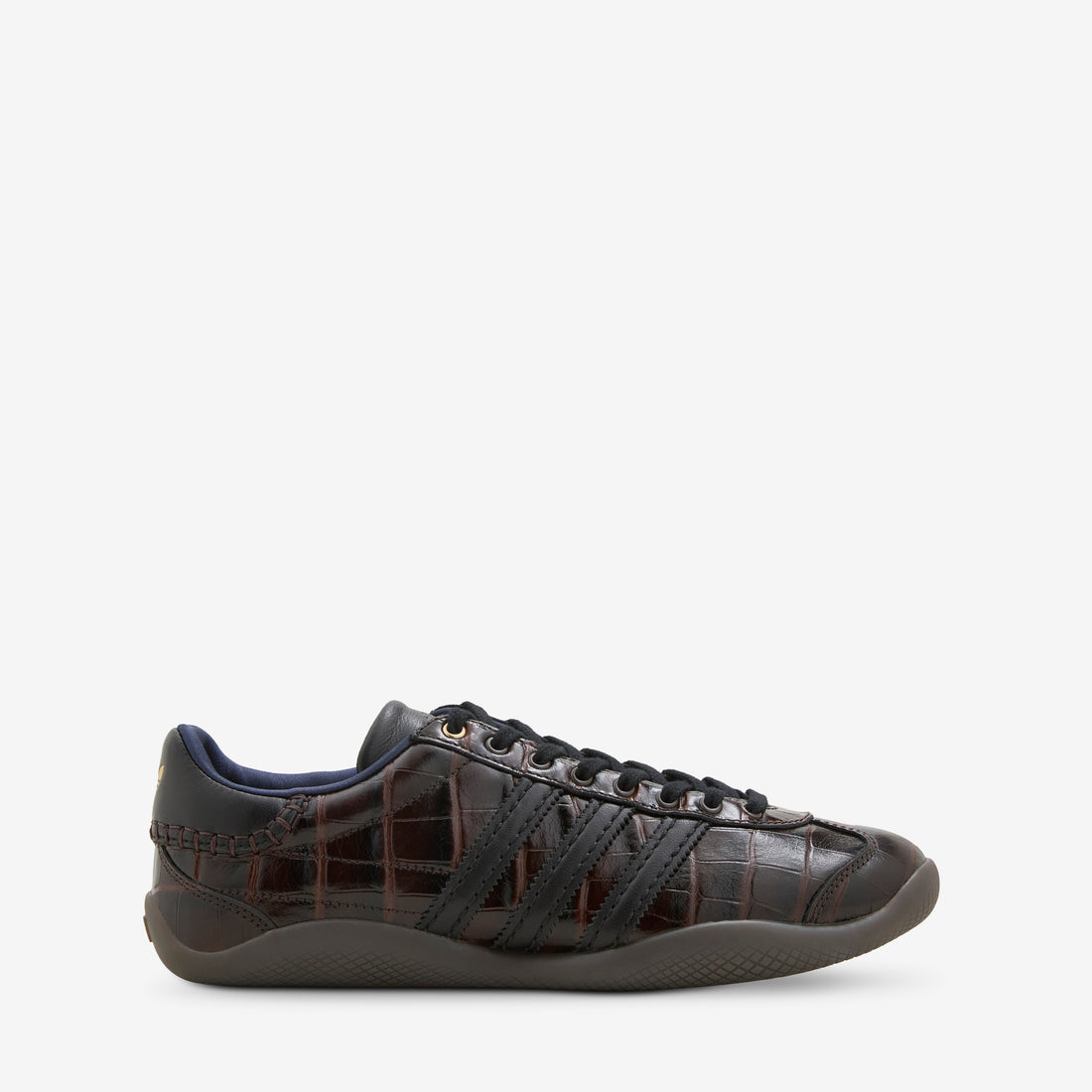 Wales Bonner x Karintha Croc Dark Brown | Core Black | Gold Metallic Footwear