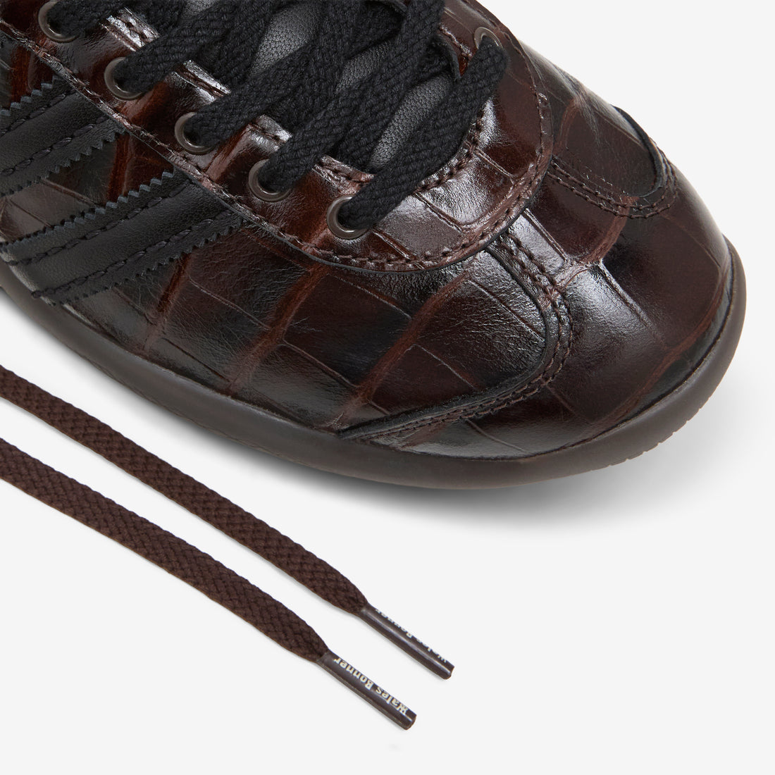 Wales Bonner x Karintha Croc Dark Brown | Core Black | Gold Metallic Footwear