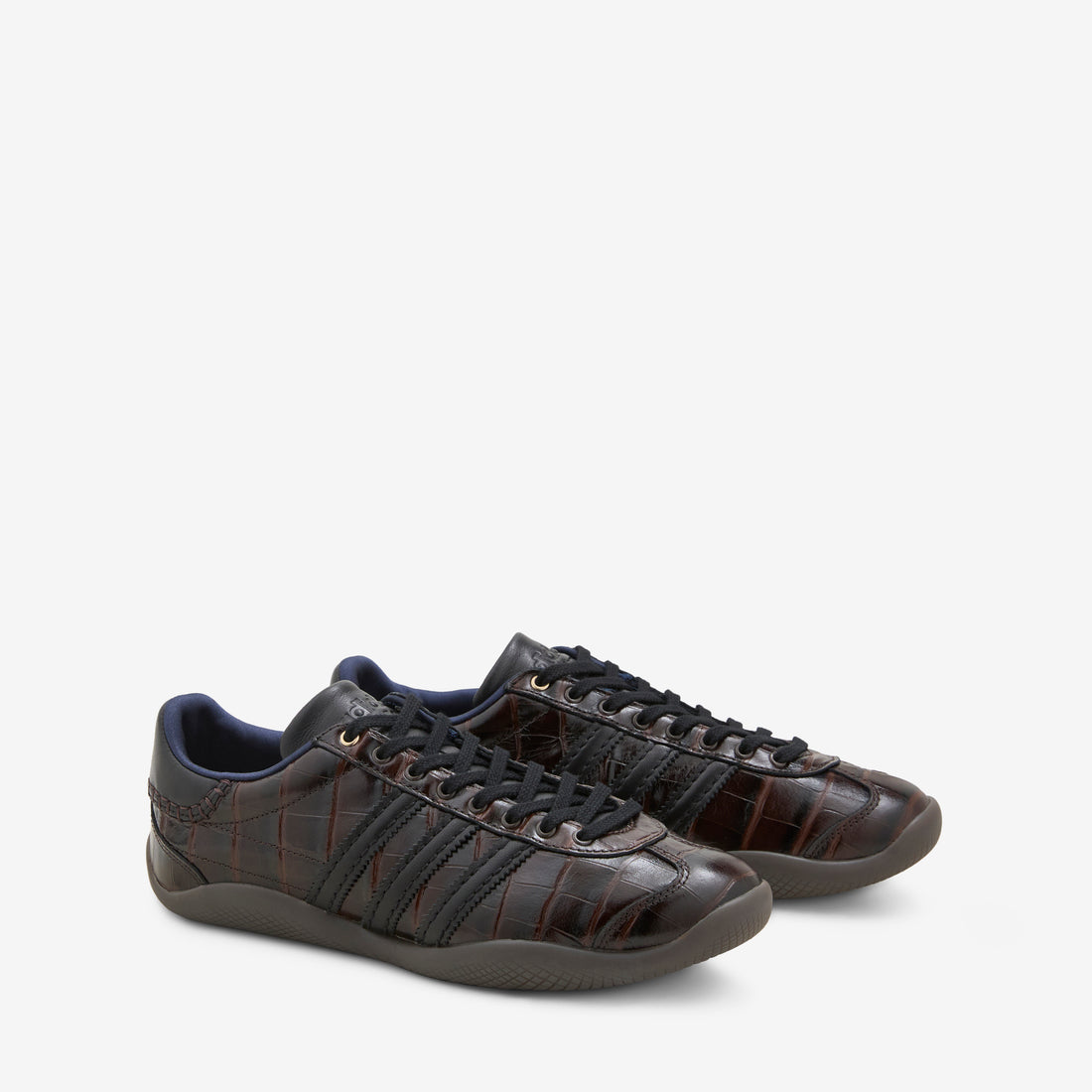 Wales Bonner x Karintha Croc Dark Brown | Core Black | Gold Metallic Footwear