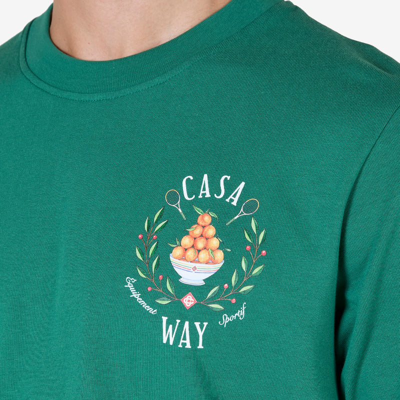 Casa Way Printed T-Shirt Evergreen