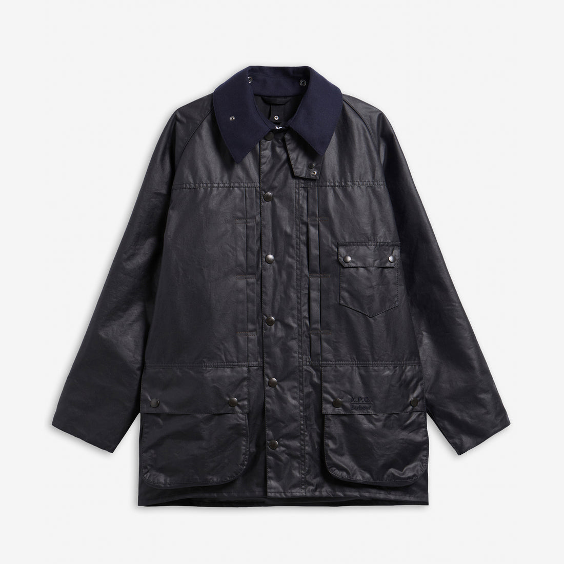 A.P.C. x Beaufort Waxed Jacket Dark Navy Jackets