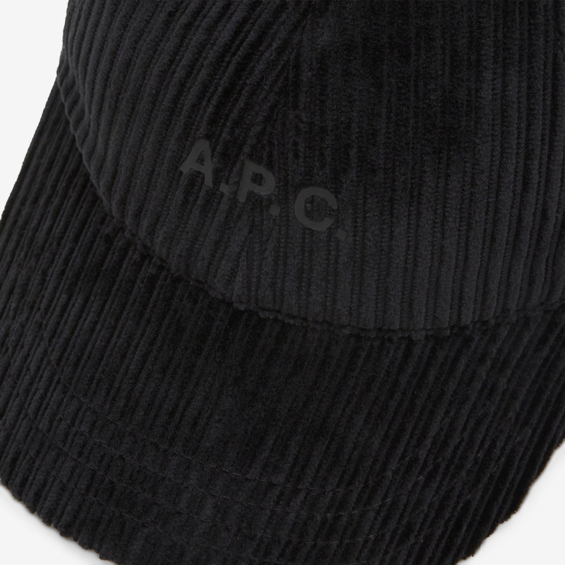 Corduroy Baseball Cap Black Headwear