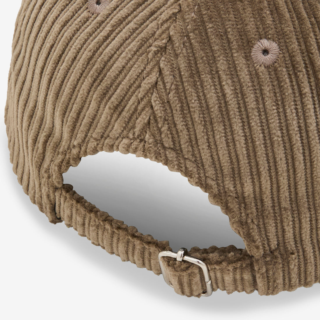 Corduroy Baseball Cap Taupe Headwear