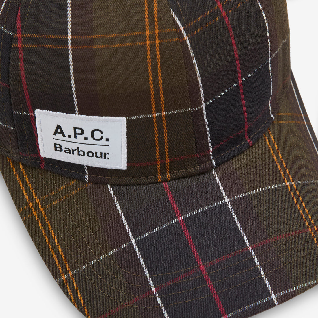 A.P.C. x Tartan Cap Classic Tartan Headwear
