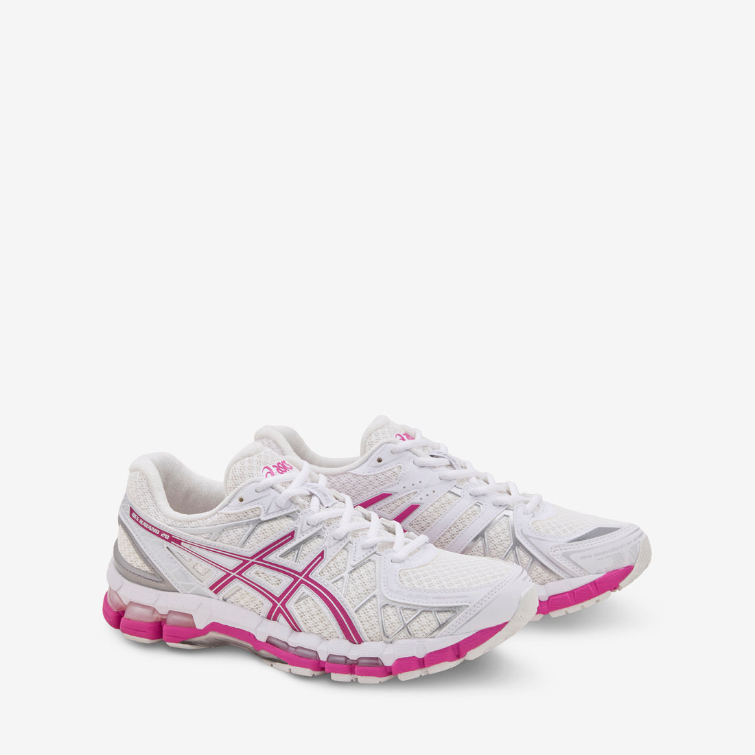 Gel-Kayano 20 White | Raspberry Footwear