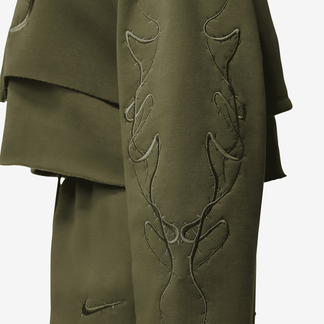 Teyana Taylor x Layer Hoodie Rough Green Jumpers