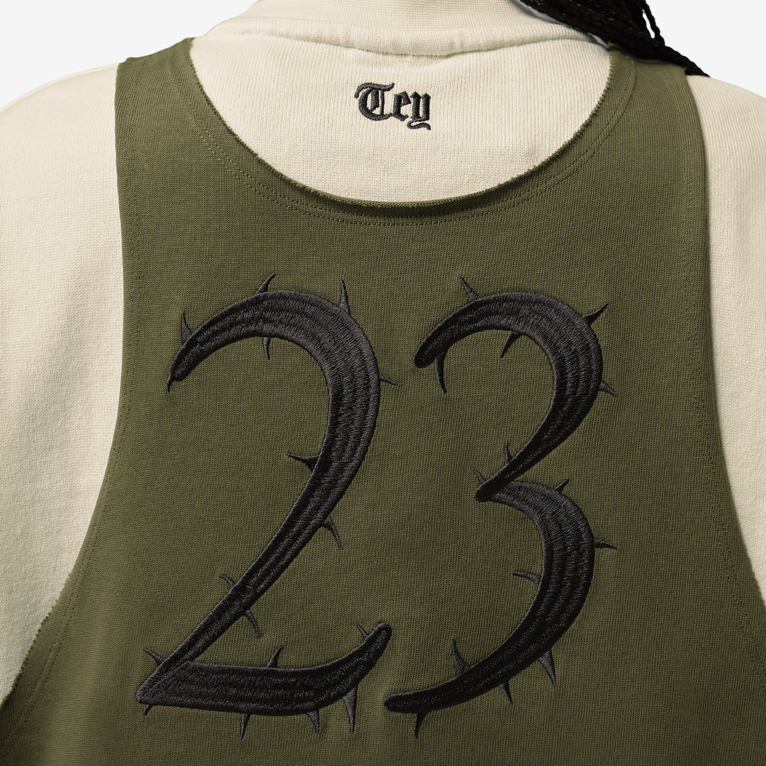 Teyana Taylor x Short-Sleeve T-Shirt Coconut Milk | Rough Green | Black Tees