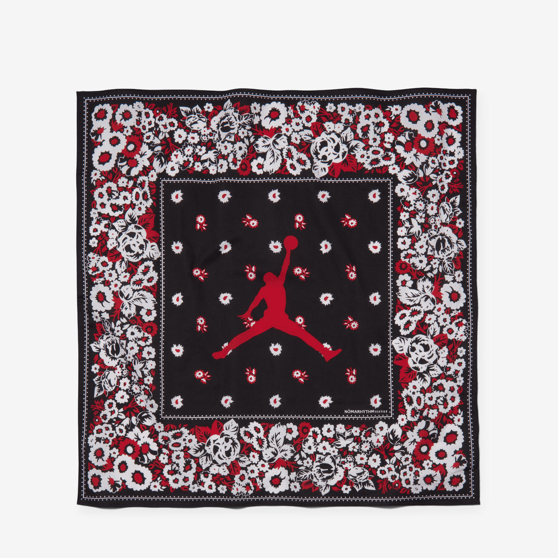 NOMARHYTHM TEXTILE x Scarf Black | White | University Red Accessories