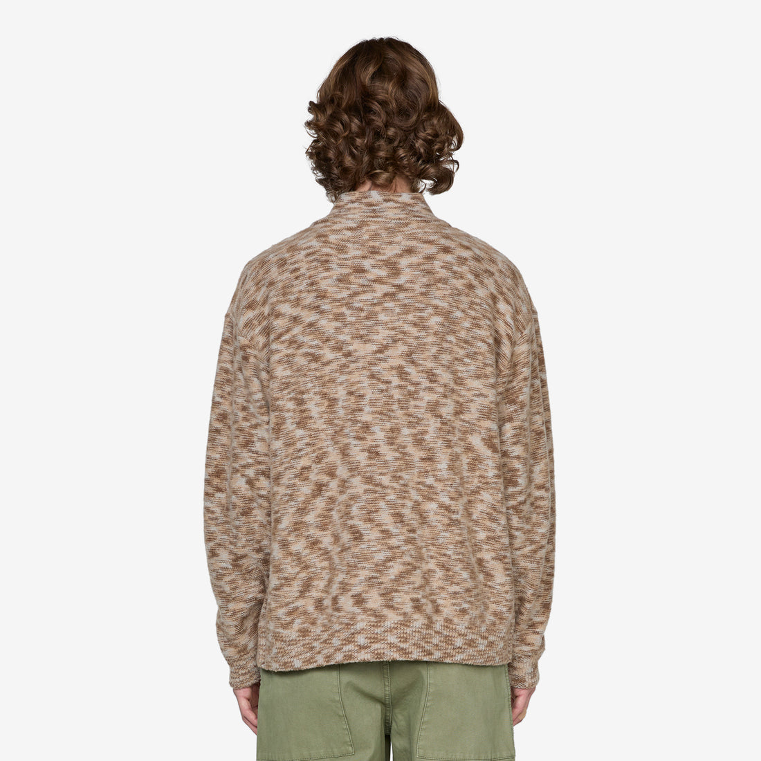 Kline Wool Half Zip Khaki Jumpers